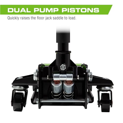 ARCAN Tools 3-Ton Quick Rise Aluminum Floor Jack with Dual Pump Pistons I786