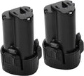 CREABEST New 2 Packs 3000mAh BL1013 Battery for Makita 10.8V Battery BL1014 DF030D DF330D LCT203W 194550-6 194551-4 195332-9 Li-ion Rotary Oscillating Replacement Battery