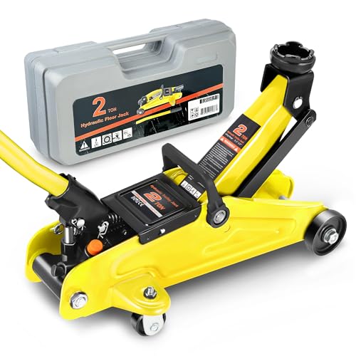 DNA MOTORING Floor Jack 3 Ton Low Profile Heavy Duty Hydraulic Car Jack, Black T11604