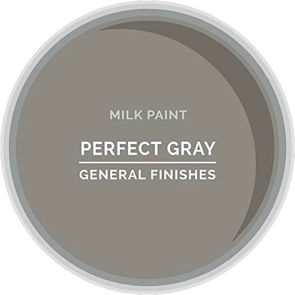 General Finishes Water Based Milk Paint, 1 Quart, Perfect Gray B7531