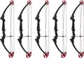 Genesis Archery Compound Bow w/Adjustable Draw Length from 15"-30" & Adjustable Draw Weight Range of 10 to 20 Pounds for Left-Handed, Black (5 Pack)