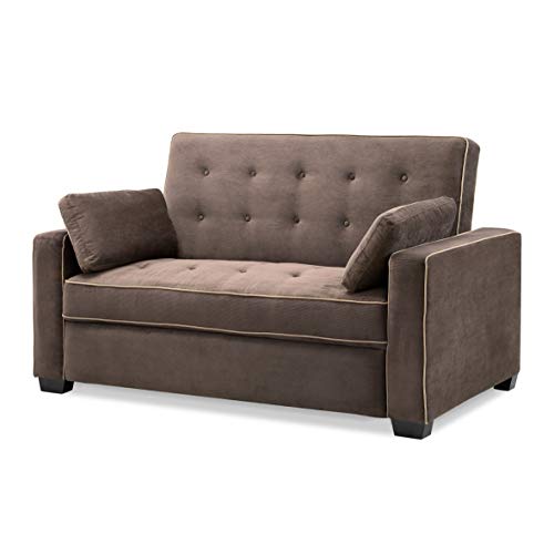 Serta Ainsley Convertible Sleeper Sofa Queen Size Navy Velvet V951