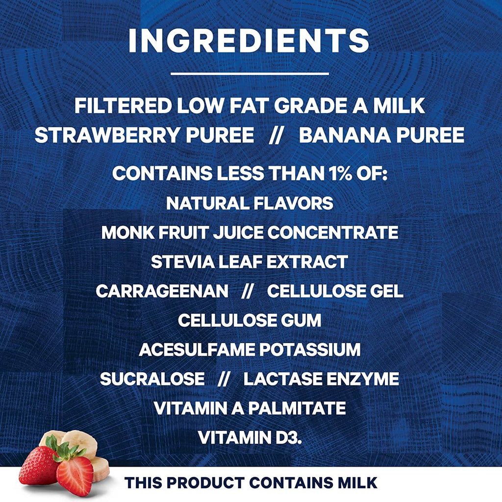 Core Power Fairlife High Protein Milk Shake, Strawberry Banana, 14 Fl Oz (Pack of 12) W8694