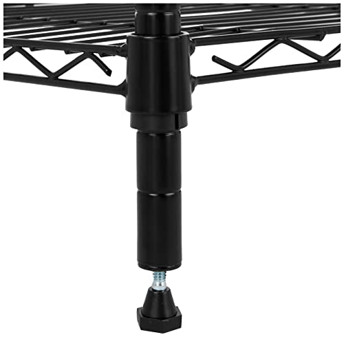 Amazon Basics 5-Shelf Adjustable Steel Wire Rack Storage Shelving, Chrome H984310