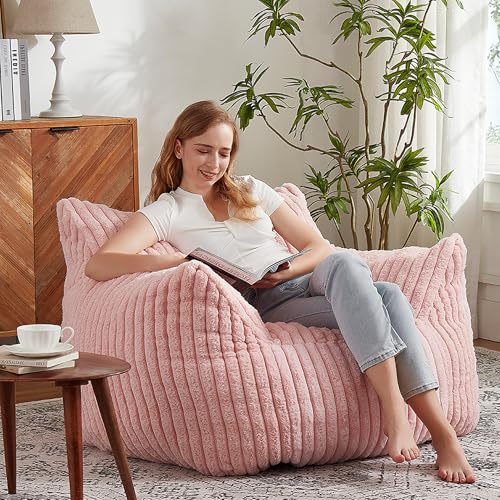 Giant Bean Bag Chair with Filling and Armrests for Adults Teens P241564