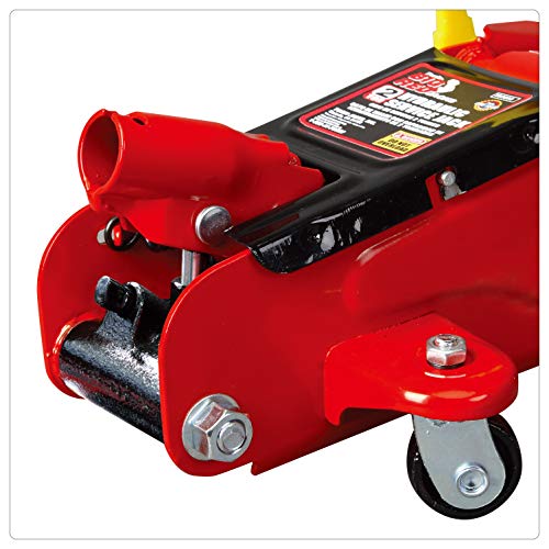 BIG RED Torin Hydraulic Trolley Floor Jack with Storage Case, 1.5 Ton Capacity, Black J906585