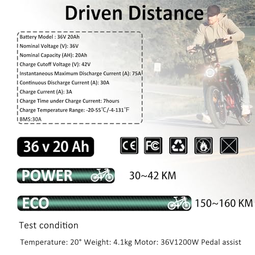 Ebike Battery 52V 20Ah Down Tube for Electric Bicycle, with Charger F2008