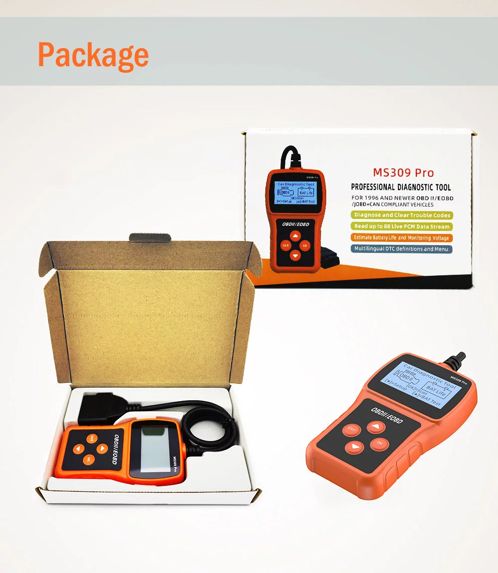 OBD2 Scanner Code Reader Car Diagnostic Tool Battery Tester O706