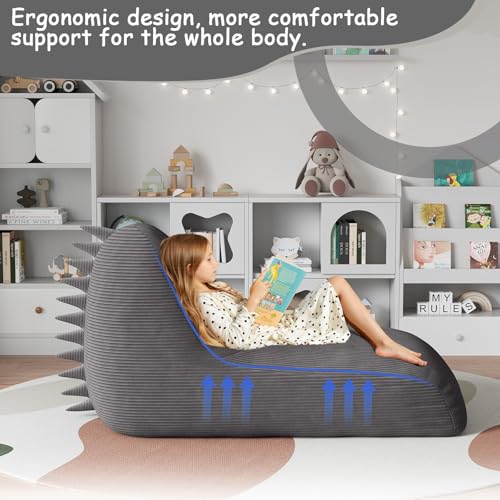 COMAX Unicorn Bean Bag Chair for Kids with Filler, Pink H562644