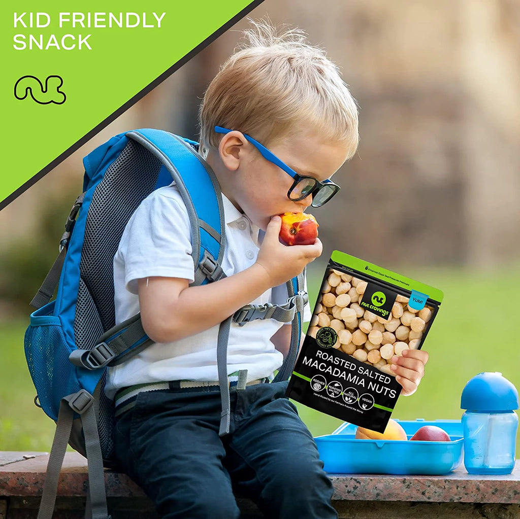 Macadamia Nuts Freshly Roasted & Salted 16oz by Nut Cravings X70886