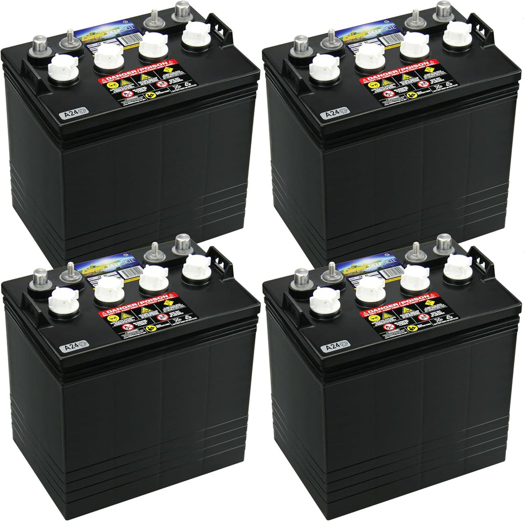 Crown CR-165 8V Deep-Cycle Flooded Battery replaces Trojan T-875 X4