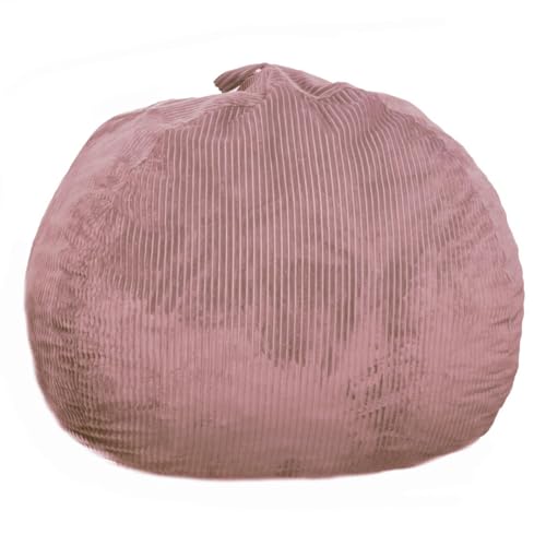 Faux Fur Bean Bag Chair for Adults with Filling, Blue J1419