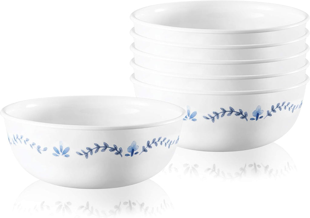 Corelle Vitrelle 6-Piece Dinner Plates and Bowl Set, Triple Layer Glass, Chip Resistant B258912