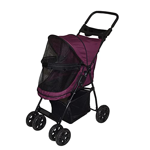 Pet Gear No-Zip Happy Trails Lite Pet Stroller for Cats/Dogs L157761