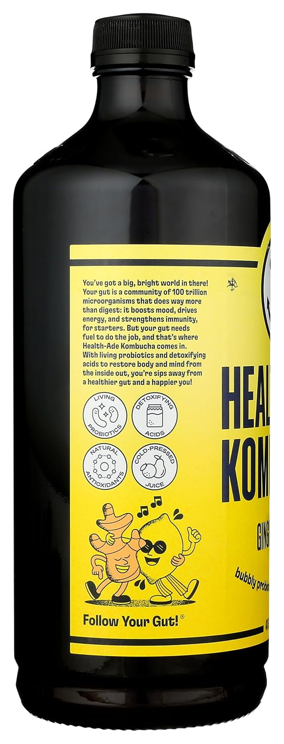 Health-Ade Ginger-Lemon Kombucha, 48 Fl oz W70322