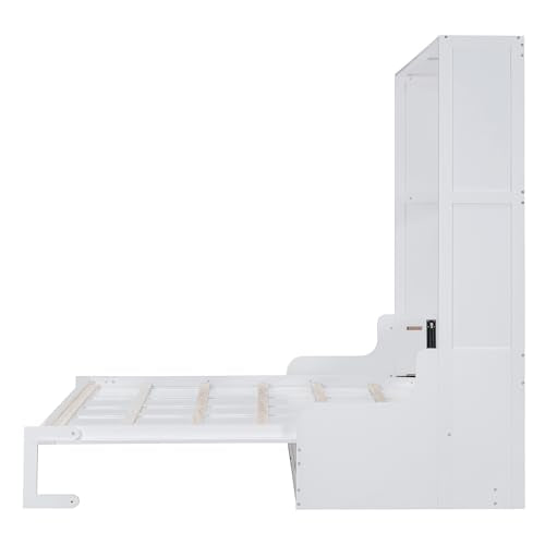 Ball & Cast Murphy Bed Queen Size with Cushion, White B692
