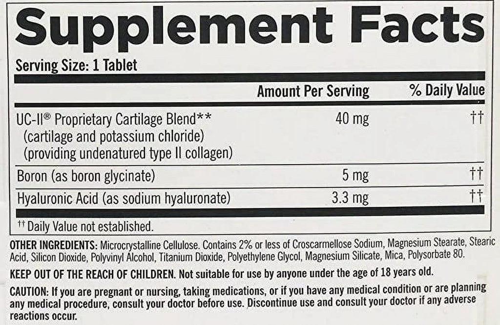 Kirkland Signature Triple Action Joint Health Coated Tablets F93545