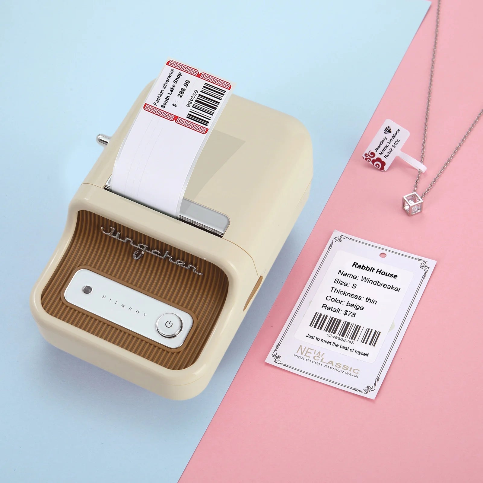 NIIMBOT Label Printer Portable Wireless BT Thermal Label Maker C356
