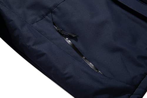 MOERDENG Men's Waterproof Ski Jacket Warm Winter Snow Coat C8342