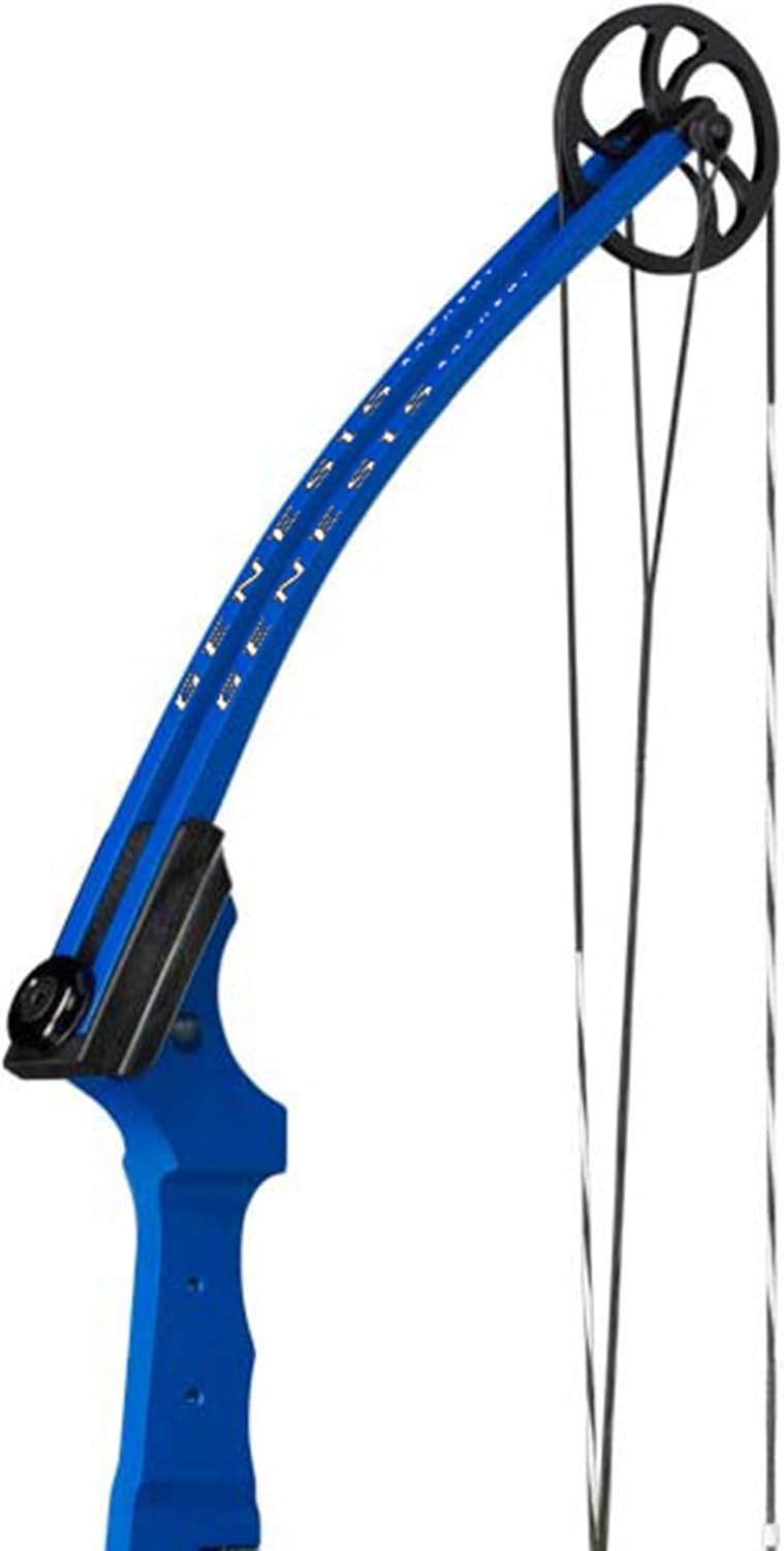 Genesis Archery Compound Bow Adjustable Draw Length 15-30" Draw Weight 10-20 lbs Right-Handed Blue 2 Pack I6845