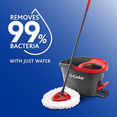 O-Cedar EasyWring Microfiber Spin Mop Bucket System J4807