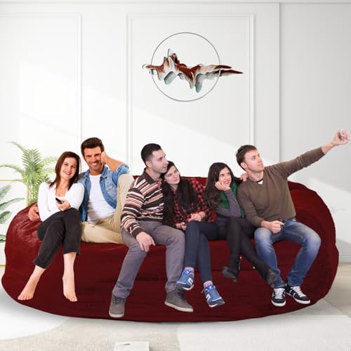 Bean Bag Chair for Adults 3FT, Soft Removable Cover, Light Gray M535251