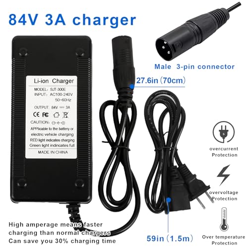 52V 20Ah Ebike Battery with 3A Charger and Connectors A732