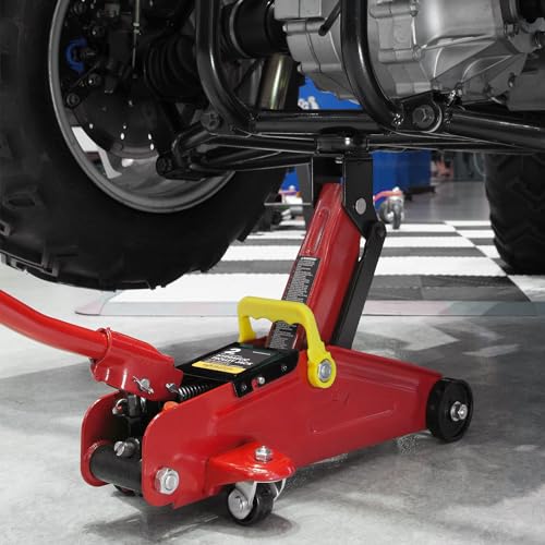 BIG RED Torin Hydraulic Trolley Floor Jack with Storage Case, 1.5 Ton Capacity, Black J906585