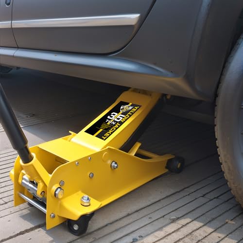 YELLOW JACKET 2.5 Ton Trolley Jack with Carrying Case, 5500 lb Capacity N593266