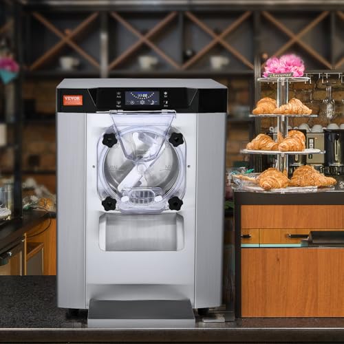 VEVOR Commercial Ice Cream Machine, 20-25L/H, 2400W, 1-Flavor Hard Serve Maker T292956