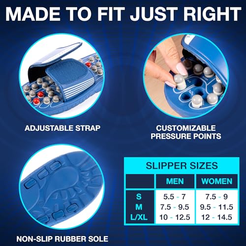 LOVE, LORI Plantar Fasciitis Acupressure Slippers Reflexology Foot Massager W7102