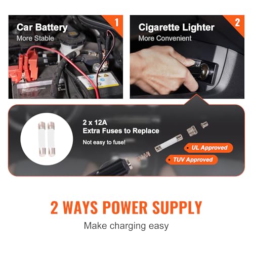VEVOR 5 Ton Electric Car Jack with Hydraulic Lift and LED Light L7697