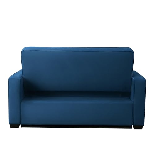Serta Ainsley Convertible Sleeper Sofa Queen Size Navy Velvet V951