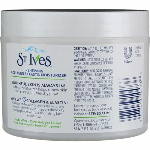 St. Ives Renewing Collagen & Elastin Moisturizer, 10 oz V31088