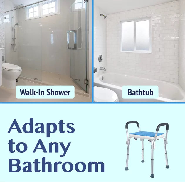 Medokare Shower Chair with Padded Seat and Tote Bag K61767