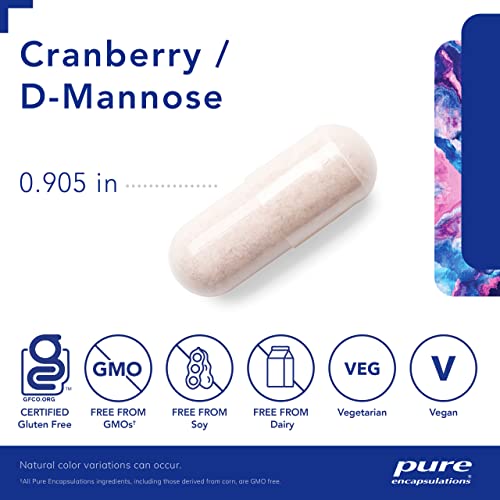 Pure Encapsulations Cranberry D-Mannose 90 Capsules N9419