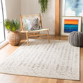 SAFAVIEH Tulum Goddard Moroccan Geometric Area Rug, Ivory/Grey, 8' x 10'