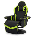 Magshion 360° Swivel Gaming Recliner Chair, Ergonomic PU Leather, Grey G328110