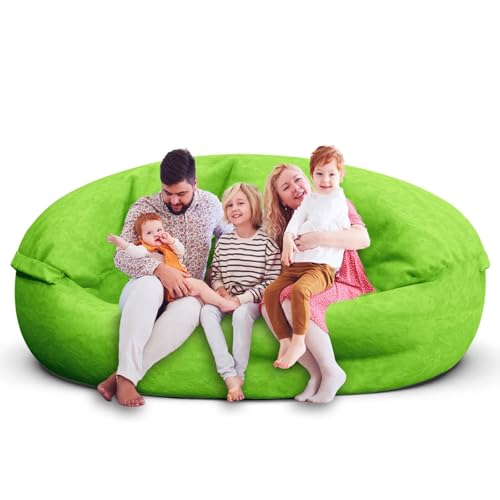 Bean Bag Chair for Adults 3FT, Soft Removable Cover, Light Gray M535251