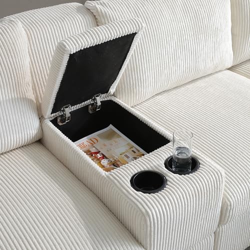 Oversized Modular Sectional Sofa with Movable Ottoman E909