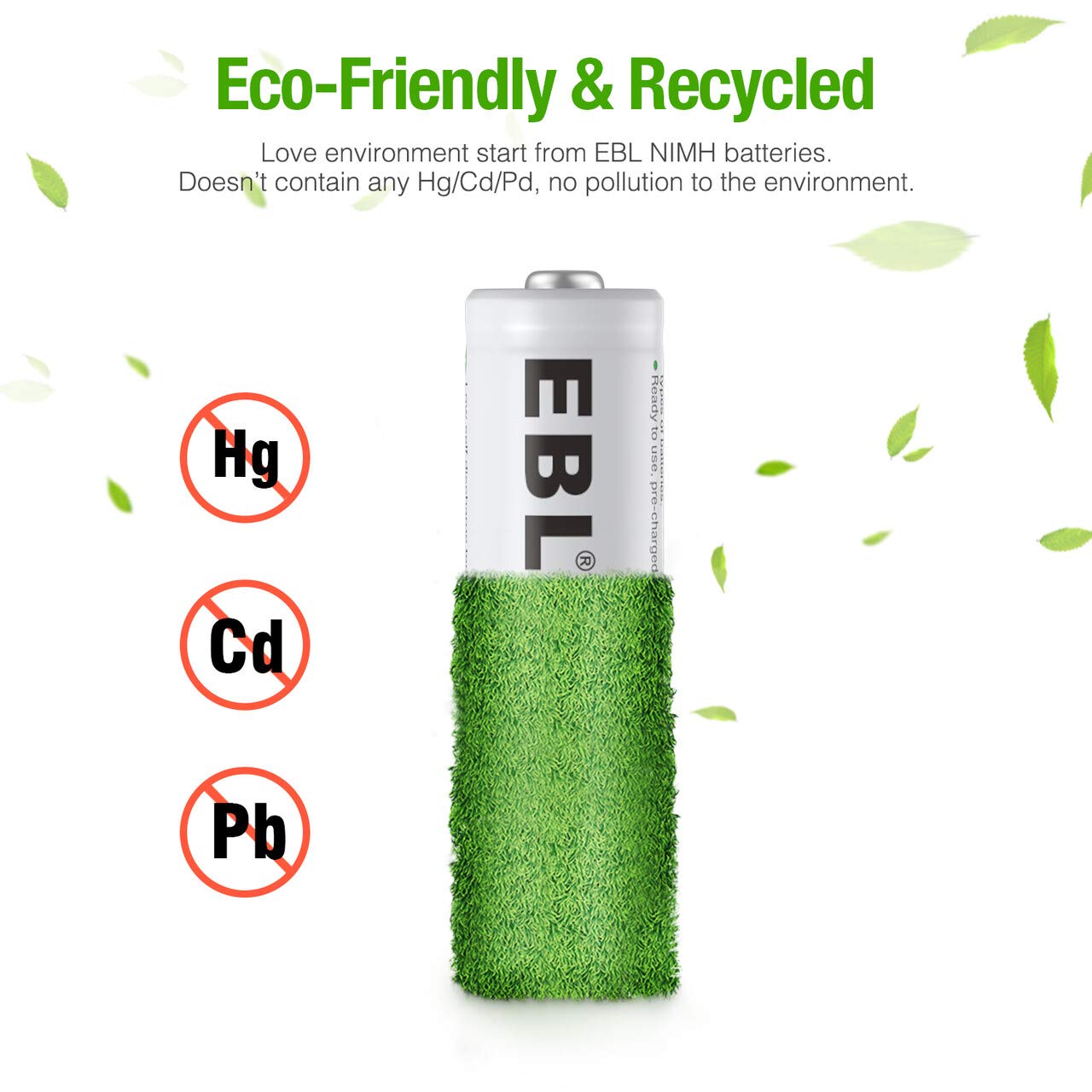 EBL AA AAA Rechargeable Batteries Combo 16 Pack B322803