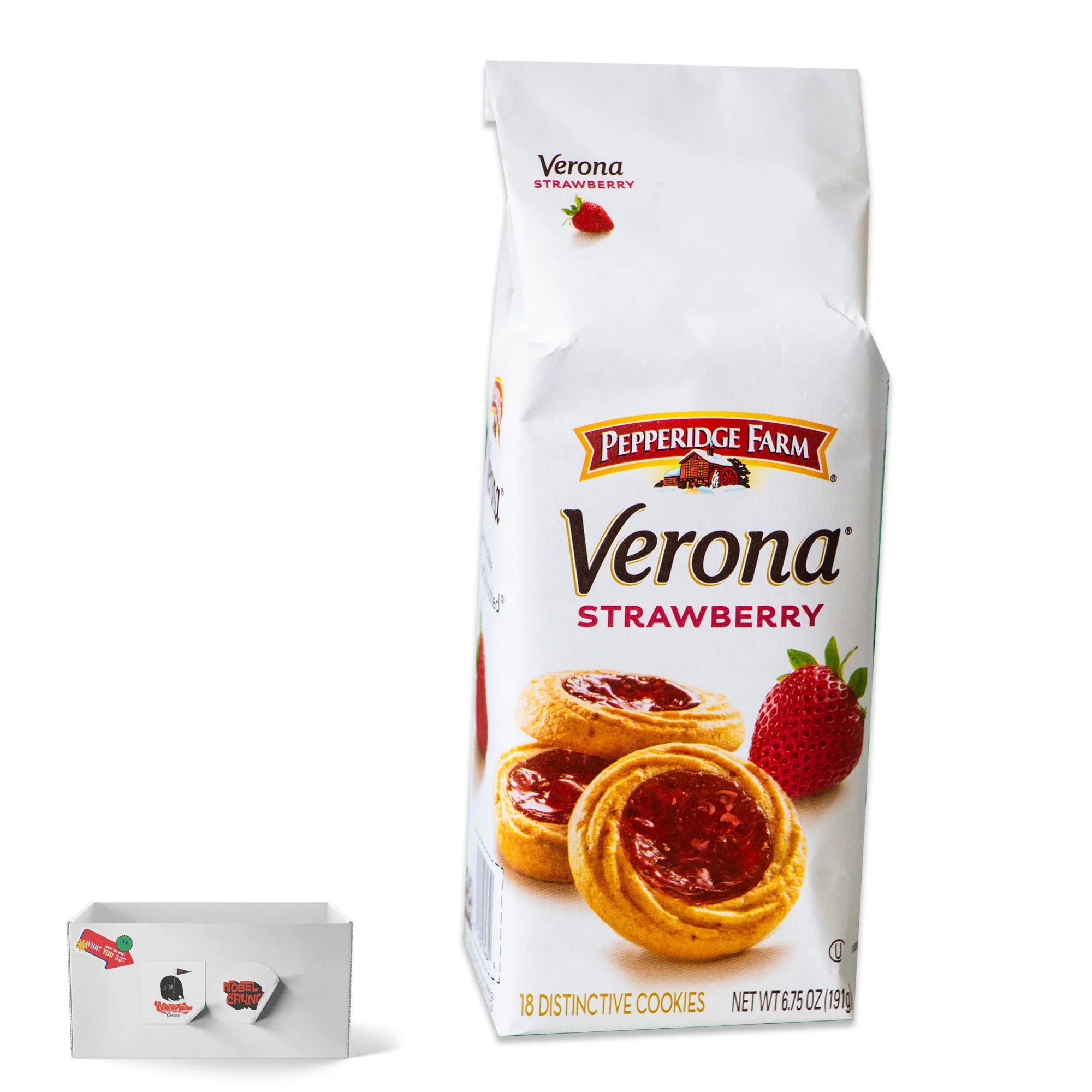 Pepperidge Farm Verona Strawberry Cookies 54 ct with Organic Lemon Yerba Mate Teabags T67612