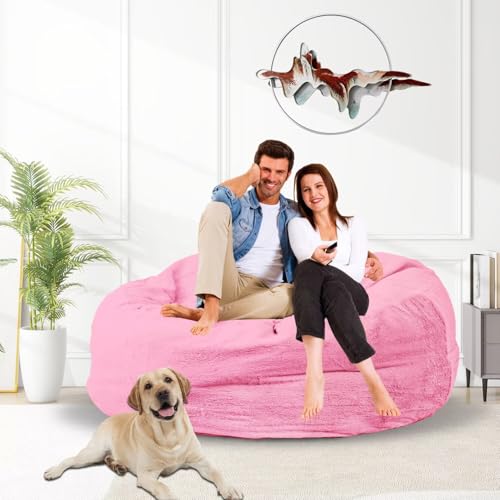 Bean Bag Chair for Adults 3FT, Soft Removable Cover, Light Gray M535251