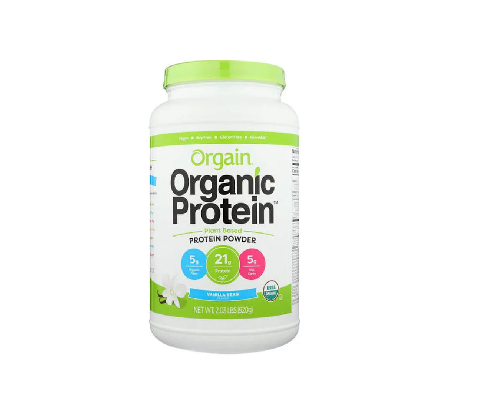 Orgain Sweet Vanilla Bean Organic Protein Powder, 2.05 lb U9754