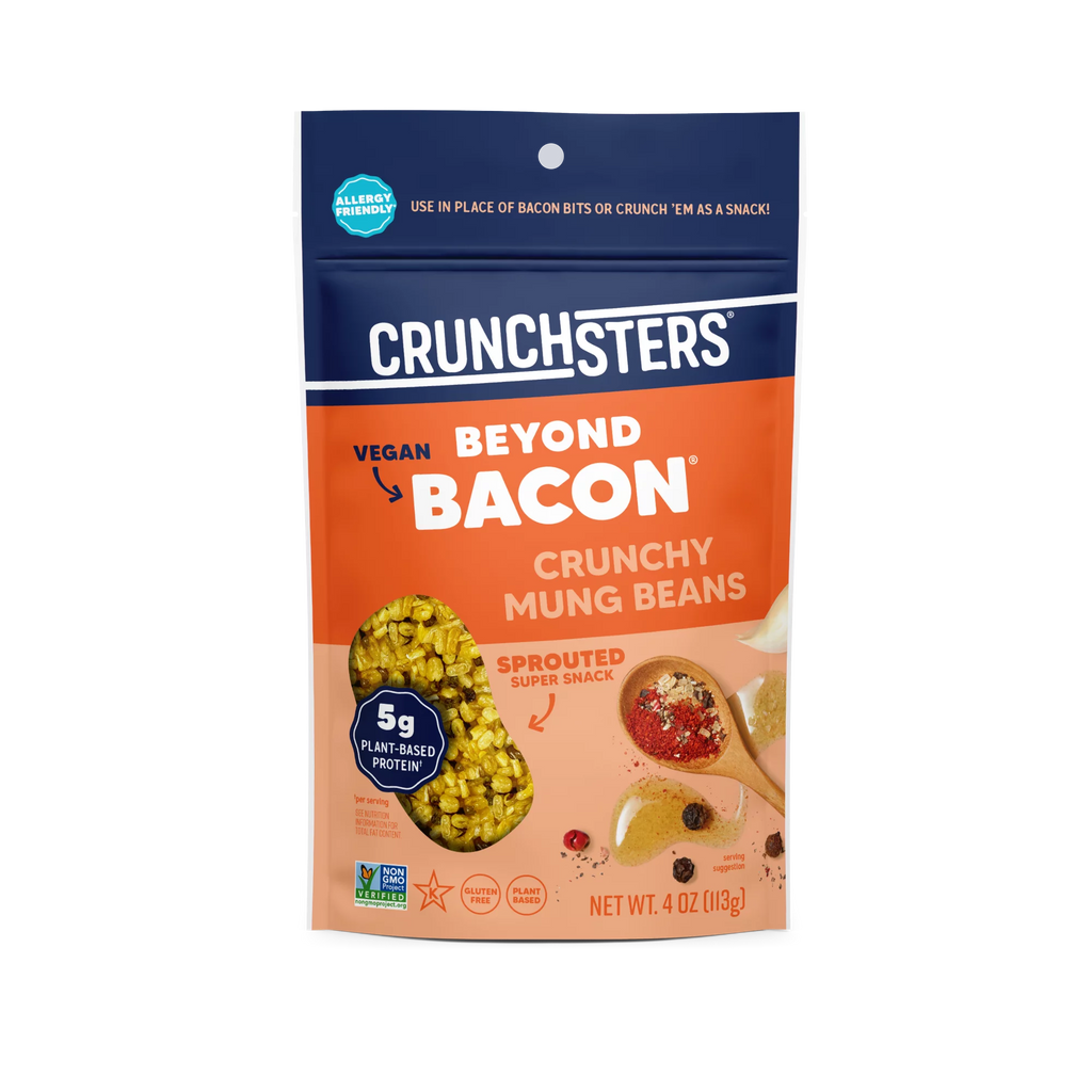 Crunchsters Sprouted Protein Snack Beyond Bacon 4oz 6-Pack W506797