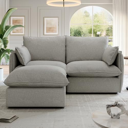 Cloud Modular Sectional Sofa, Waterproof Down Filled, High Backrest 5 Seater, Dark Gray J53470