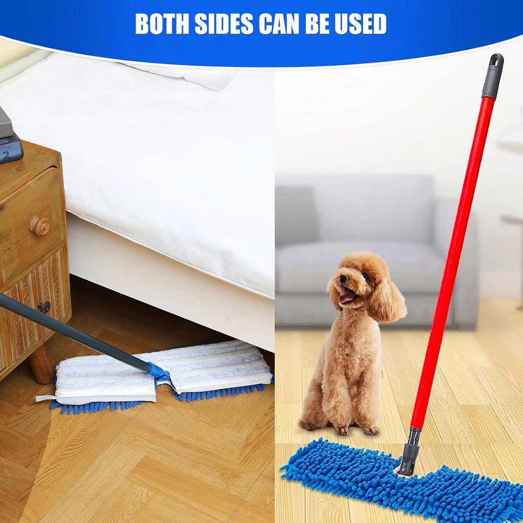 2 Pack Microfiber Mop Refills Compatible with O-Cedar Dual-Action Flip Mop D4314