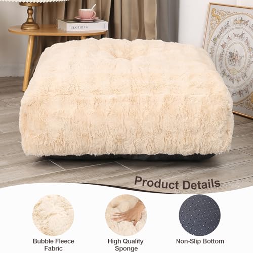Comfy Lazy Floor Sofa Bean Bag Chair for Adults, Brown B5496
