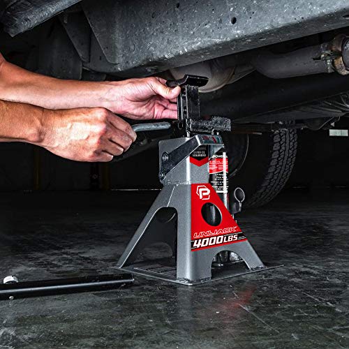 Powerbuilt 3 Ton Bottle Jack and Jack Stands in One, 6000 lb Capacity V6309