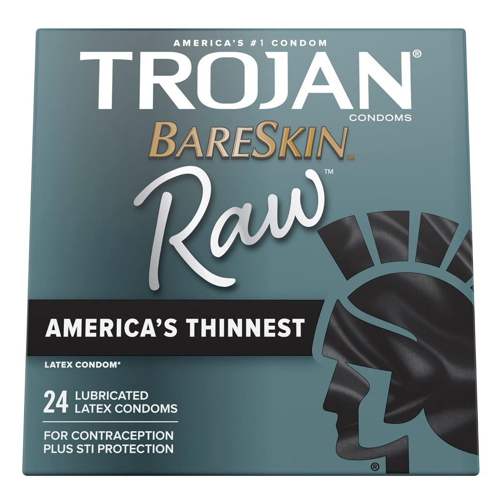 TROJAN Magnum BareSkin Premium Large Condoms, Lubricated, 24 Count P536